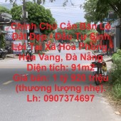 Chính Chủ Cần Bán Lô Đất Đẹp - Đầu Tư Sinh Lời Tại Xã Hòa Phong, Hòa Vang, Đà Nẵng